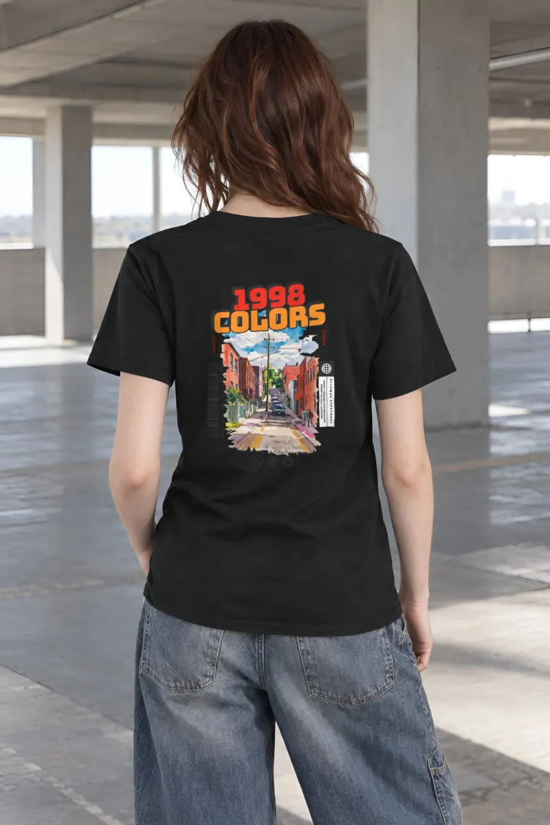 "Sunny Korea Streetscape" Heavyweight Unisex Crewneck T-shirt