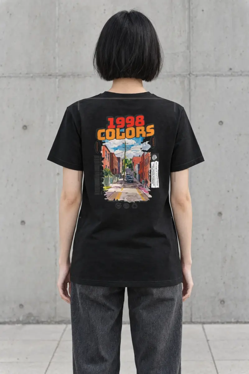 "Sunny Korea Streetscape" Heavyweight Unisex Crewneck T-shirt