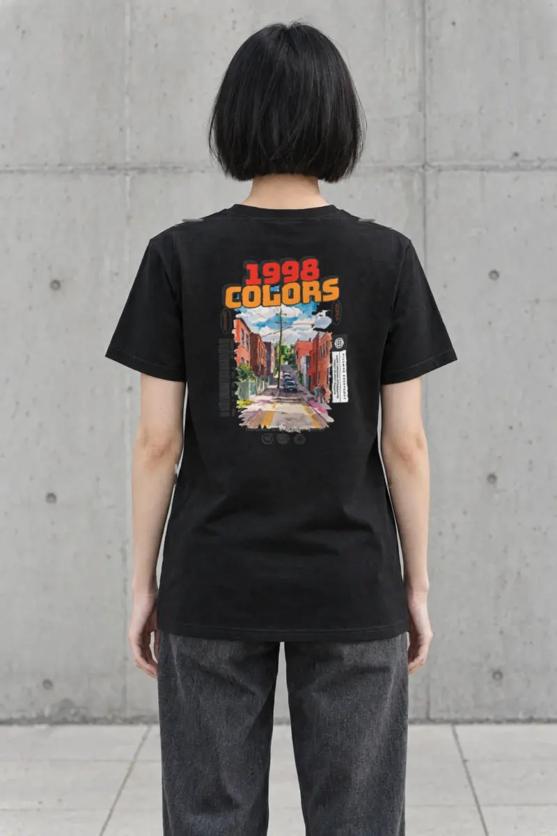 "Sunny Korea Streetscape" Heavyweight Unisex Crewneck T-shirt