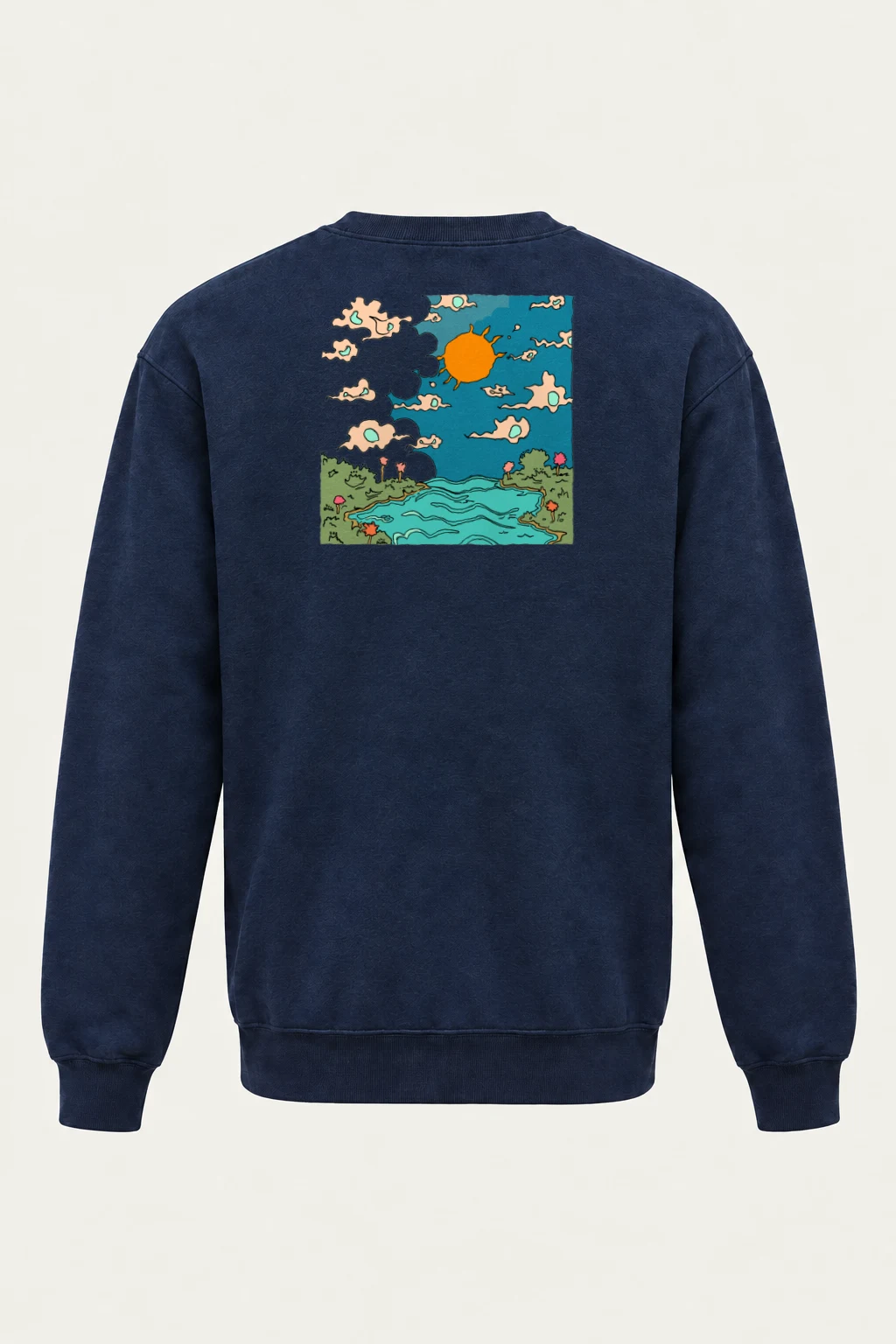 "Sunny Wildflower Hills" Heavy Blend Unisex Crewneck Sweatshirt | Gildan 18000