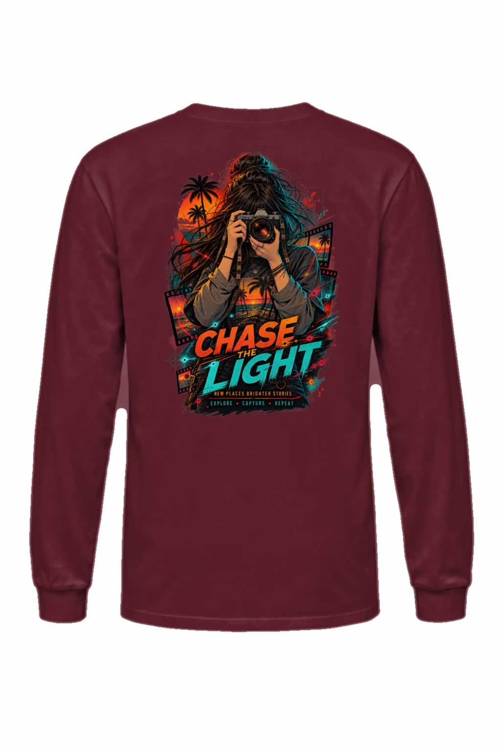 "Sunset Film Explorer" Unisex Longsleeve T-shirt | Gildan 2400