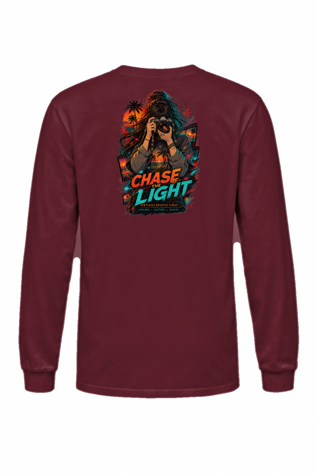 "Sunset Film Explorer" Unisex Longsleeve T-shirt | Gildan 2400