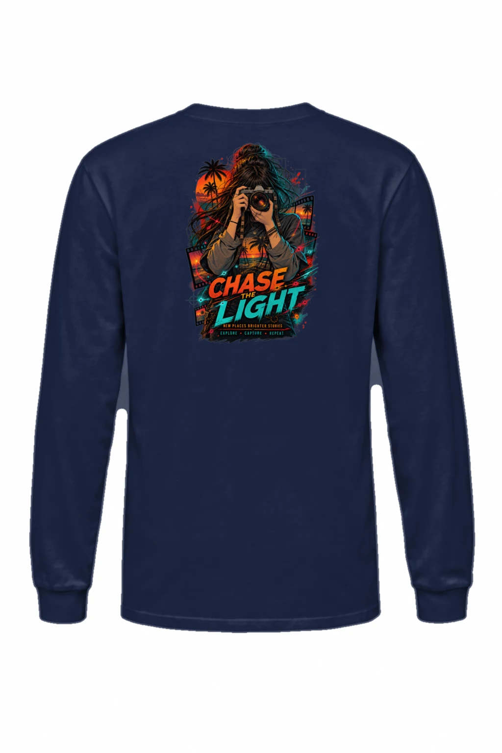 "Sunset Film Explorer" Unisex Longsleeve T-shirt | Gildan 2400