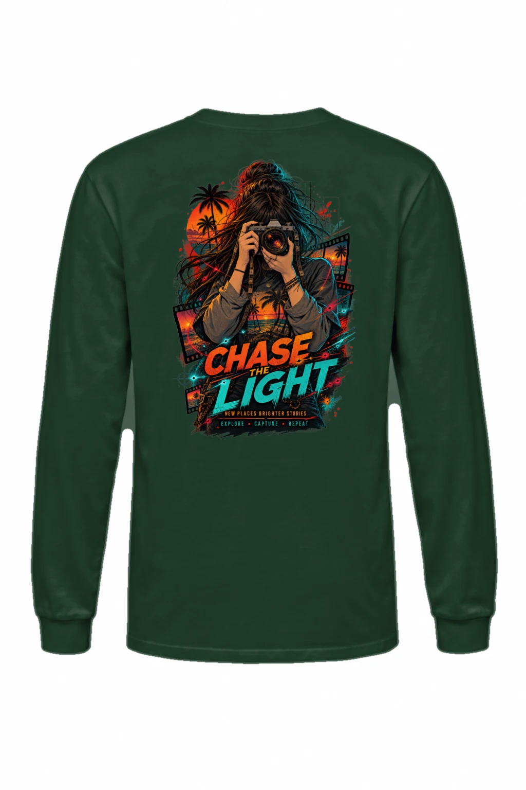 "Sunset Film Explorer" Unisex Longsleeve T-shirt | Gildan 2400
