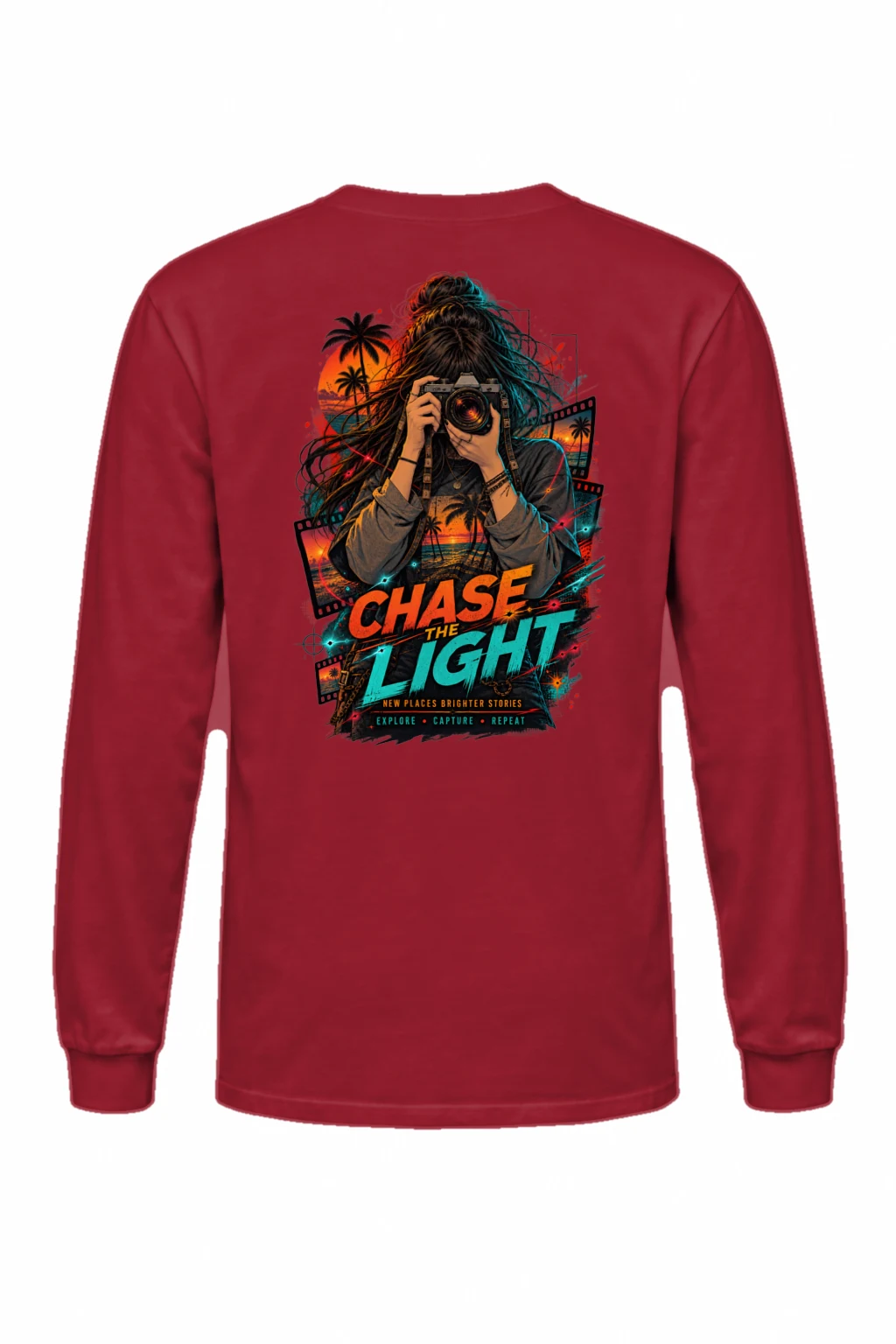 "Sunset Film Explorer" Unisex Longsleeve T-shirt | Gildan 2400