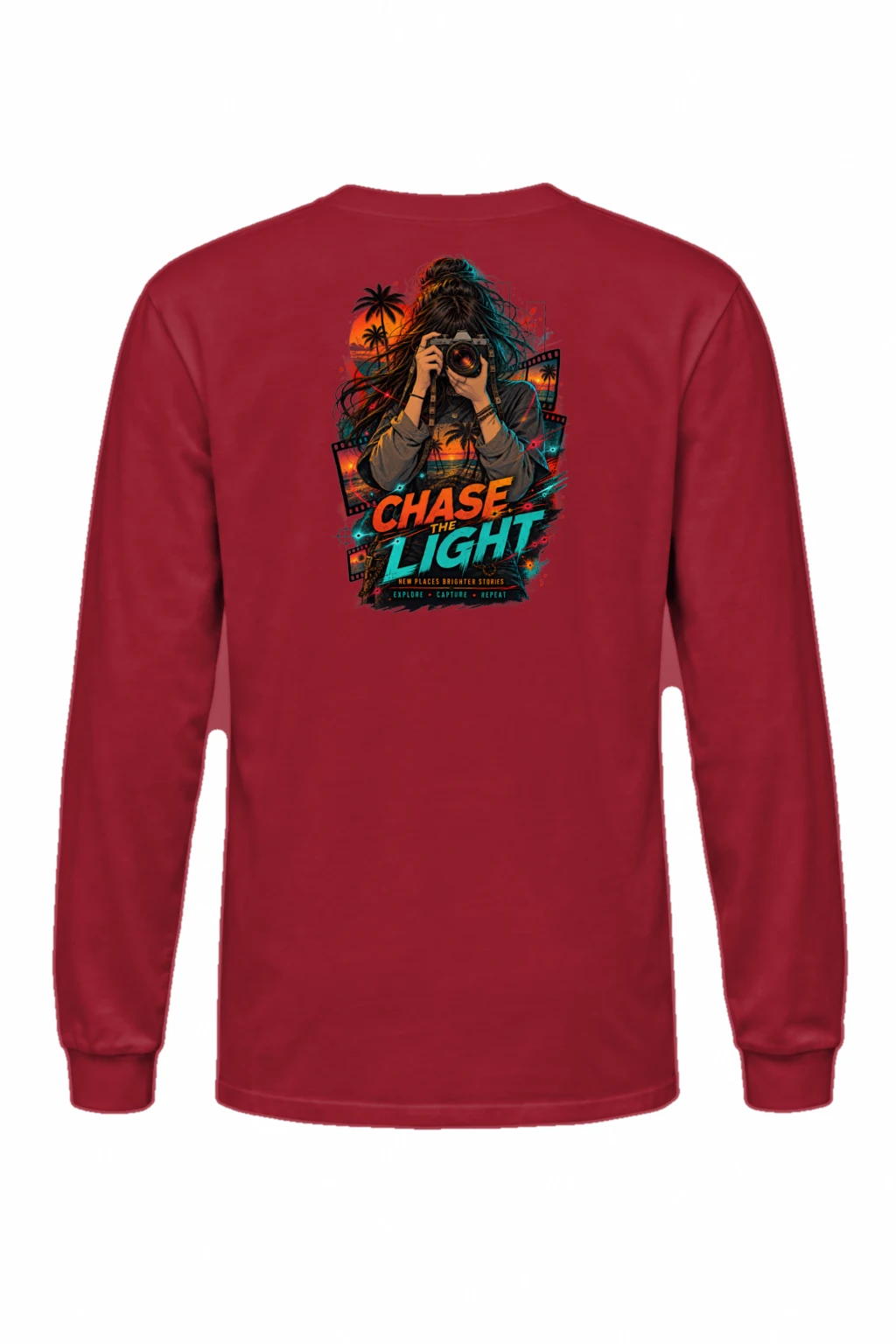"Sunset Film Explorer" Unisex Longsleeve T-shirt | Gildan 2400