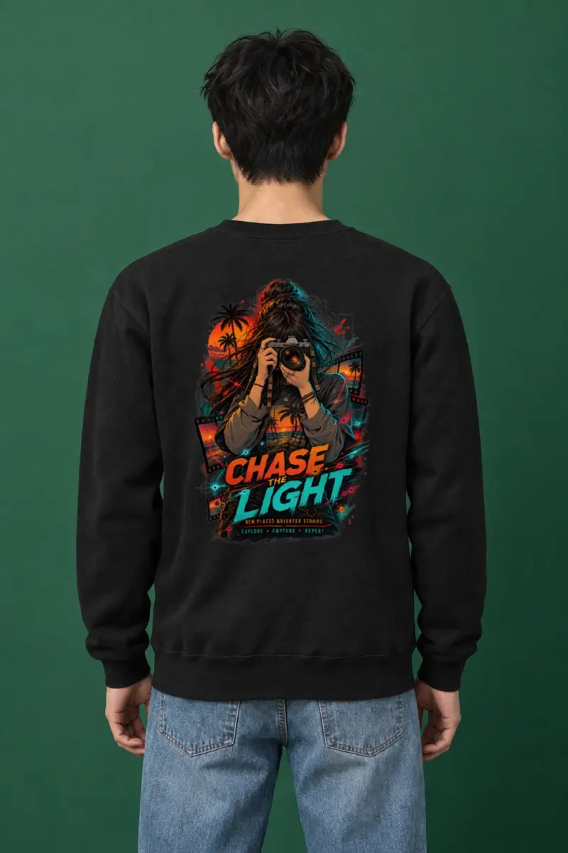 "Sunset Frame Run" Heavy Blend Unisex Crewneck Sweatshirt