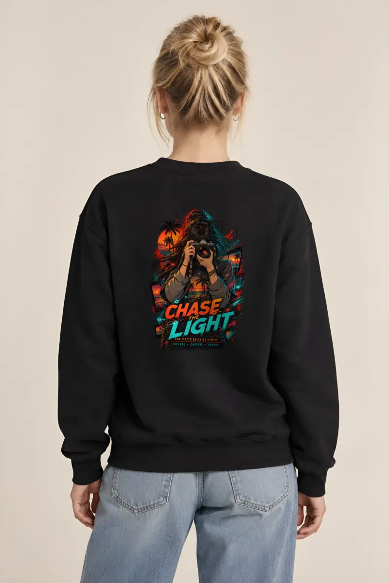"Sunset Frame Run" Heavy Blend Unisex Crewneck Sweatshirt