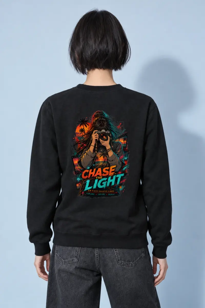 "Sunset Frame Run" Heavy Blend Unisex Crewneck Sweatshirt