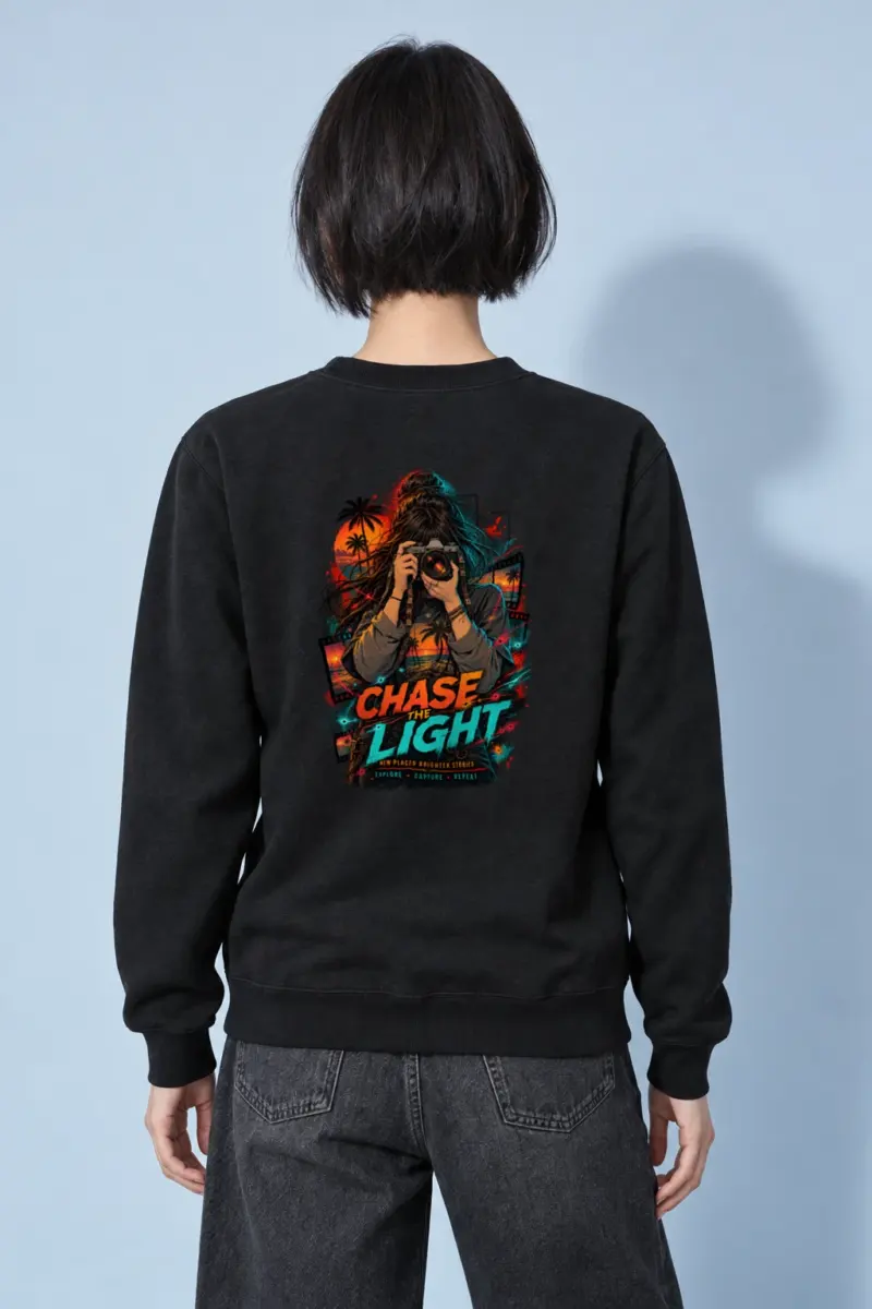"Sunset Frame Run" Heavy Blend Unisex Crewneck Sweatshirt