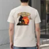 "Sunset French Bulldog" Heavyweight Unisex Crewneck T-shirt