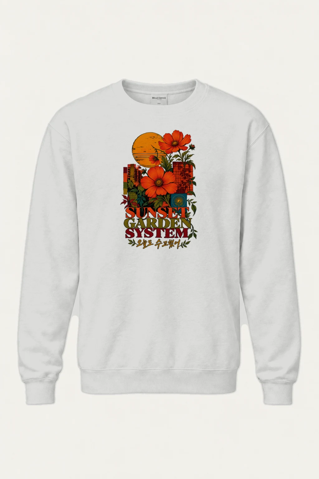 "Sunset Garden System" Heavy Blend Unisex Crewneck Sweatshirt | Gildan 18000