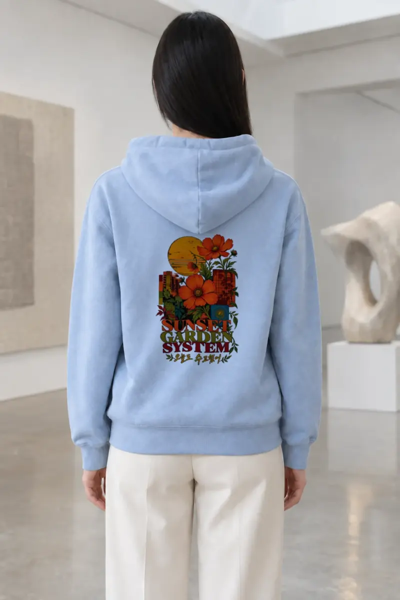"Sunset Garden System" Heavy Blend Unisex Pullover Hoodie | Gildan 18500