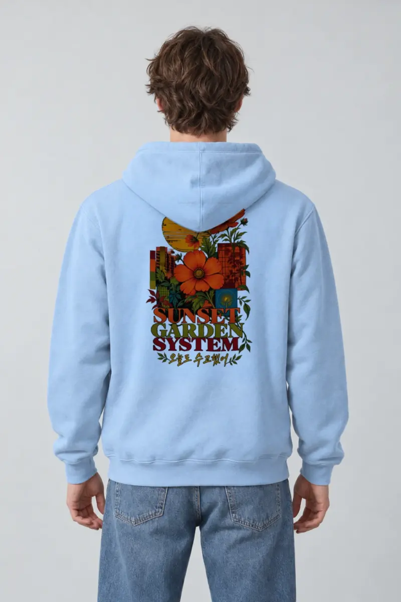 "Sunset Garden System" Heavy Blend Unisex Pullover Hoodie