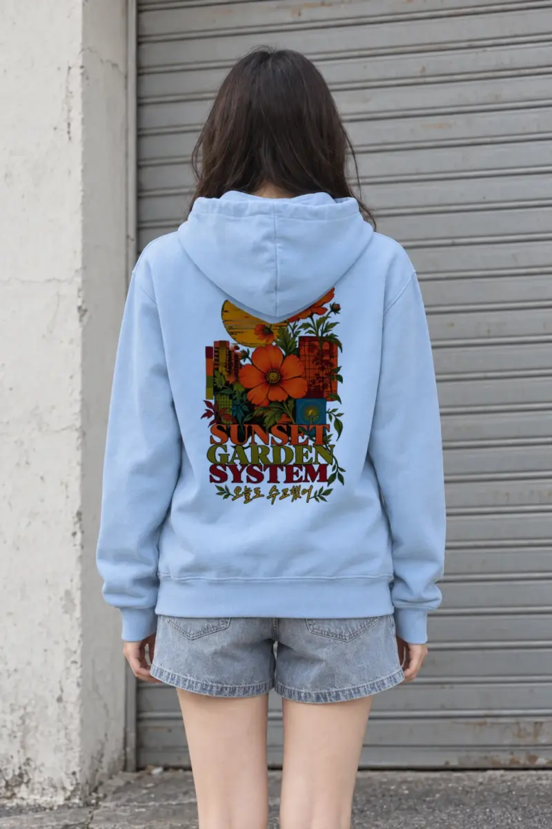 "Sunset Garden System" Heavy Blend Unisex Pullover Hoodie