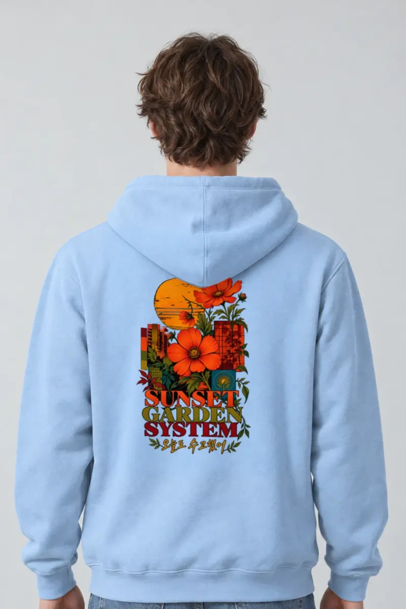 "Sunset Garden System" Heavy Blend Unisex Pullover Hoodie