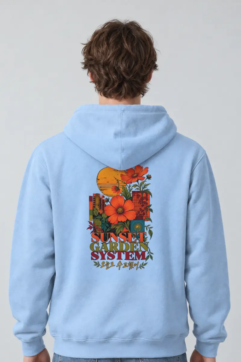 "Sunset Garden System" Heavy Blend Unisex Pullover Hoodie