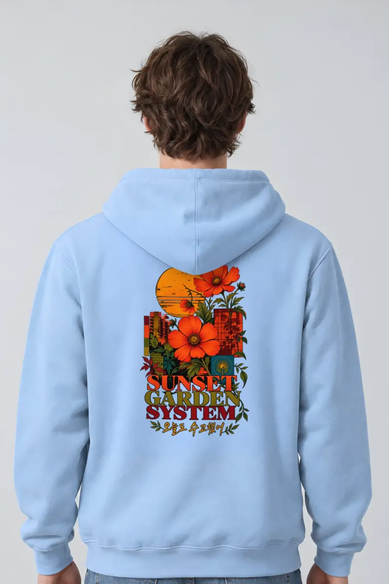 "Sunset Garden System" Heavy Blend Unisex Pullover Hoodie
