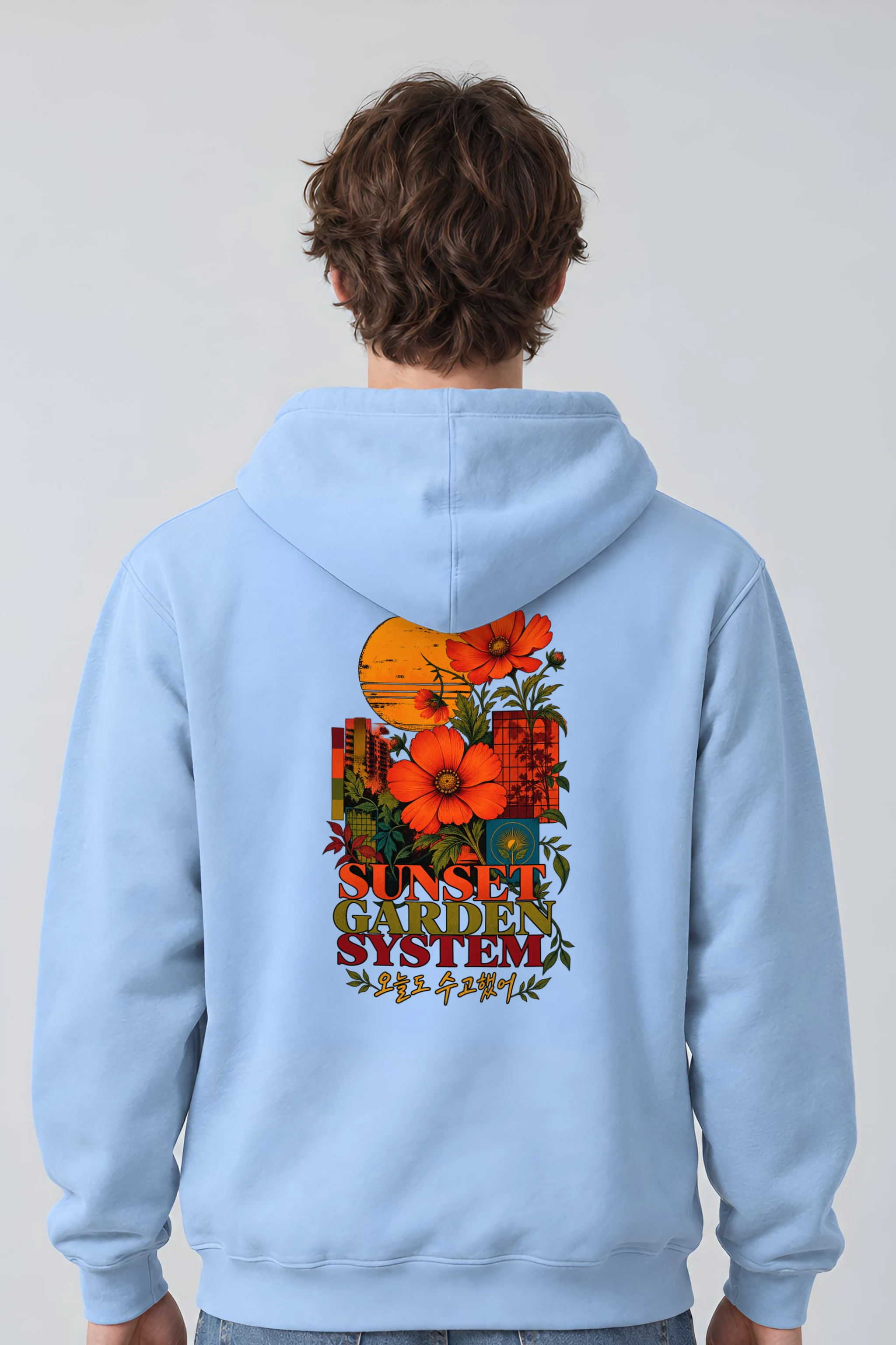 "Sunset Garden System" Heavy Blend Unisex Pullover Hoodie