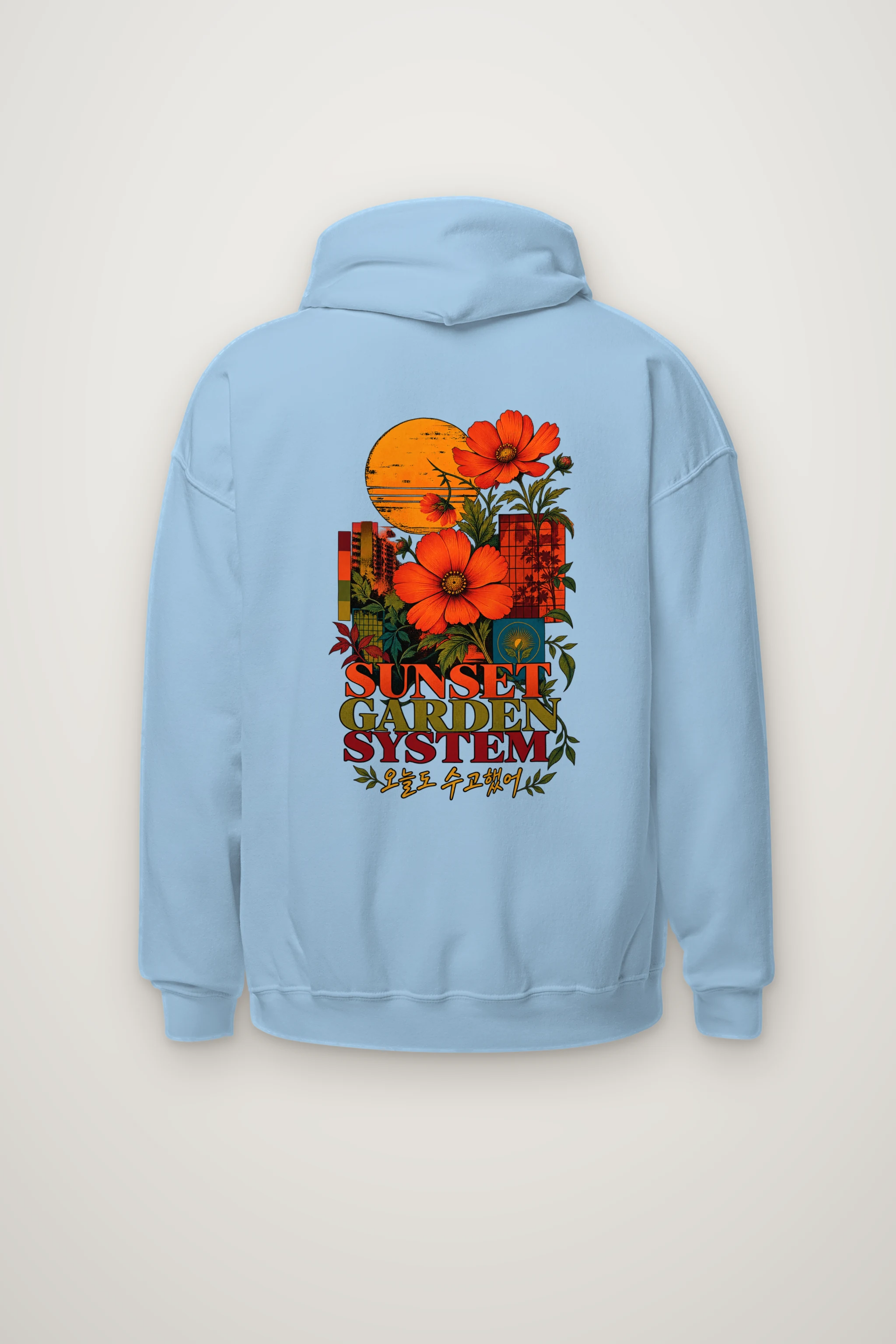 "Sunset Garden System" Heavy Blend Unisex Pullover Hoodie