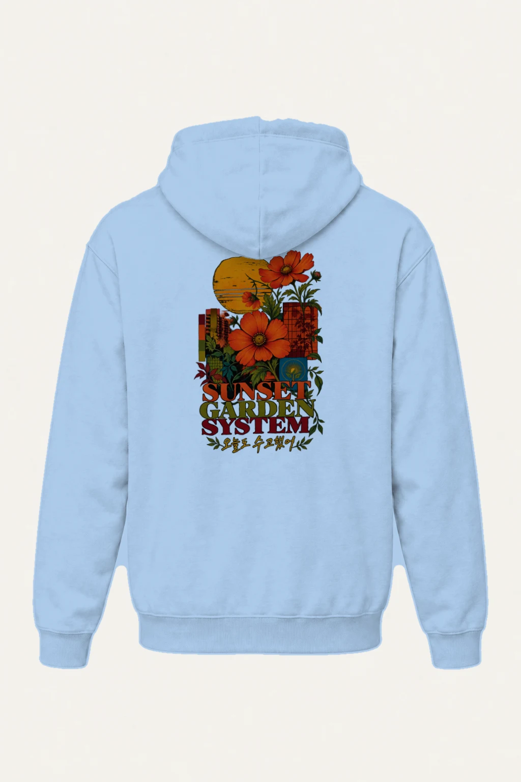 "Sunset Garden System" Heavy Blend Unisex Pullover Hoodie | Gildan 18500