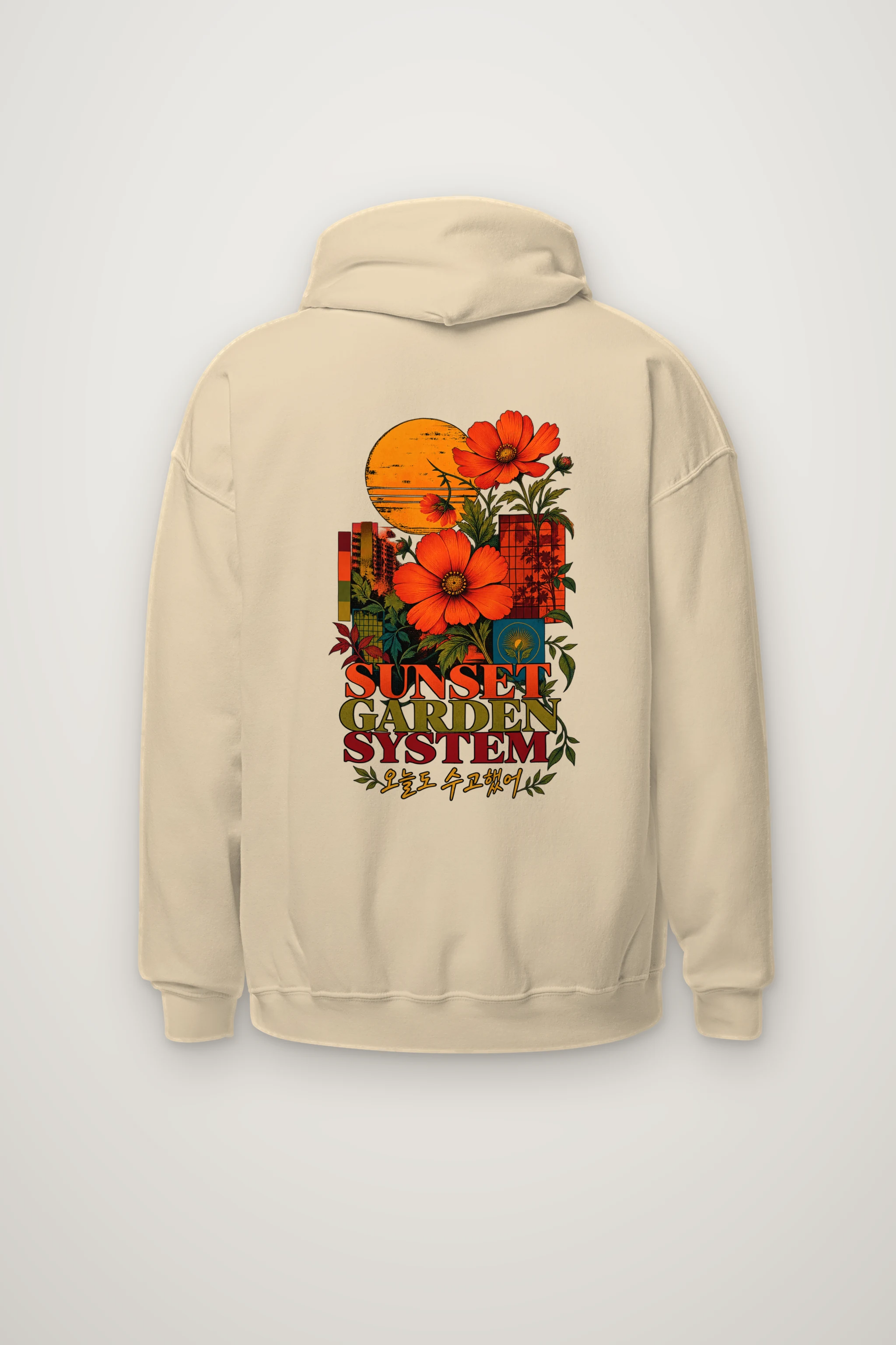 "Sunset Garden System" Heavy Blend Unisex Pullover Hoodie