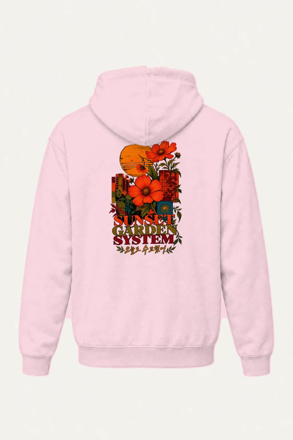 "Sunset Garden System" Heavy Blend Unisex Pullover Hoodie | Gildan 18500