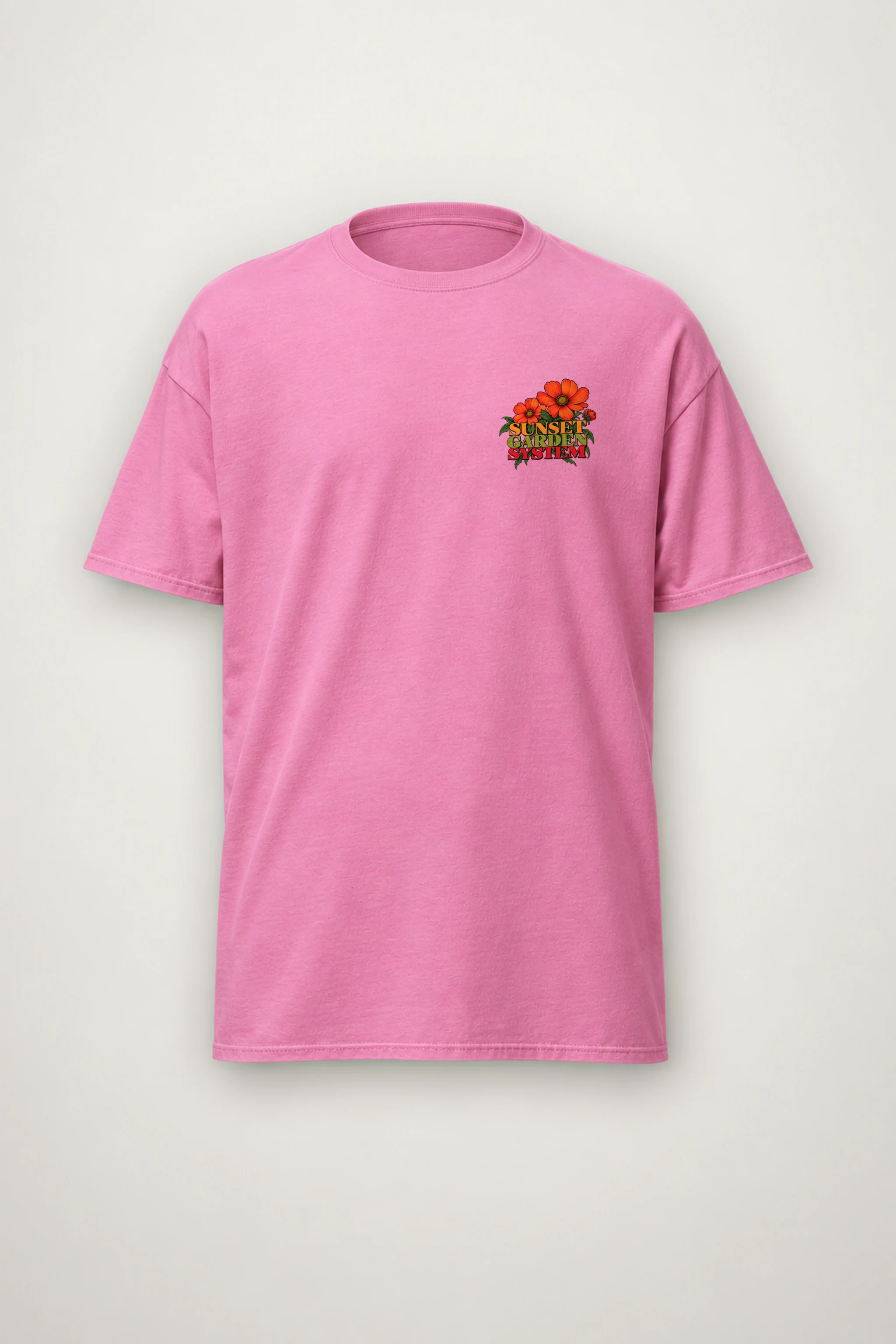 "Sunset Garden System" Heavyweight Unisex Crewneck T-shirt