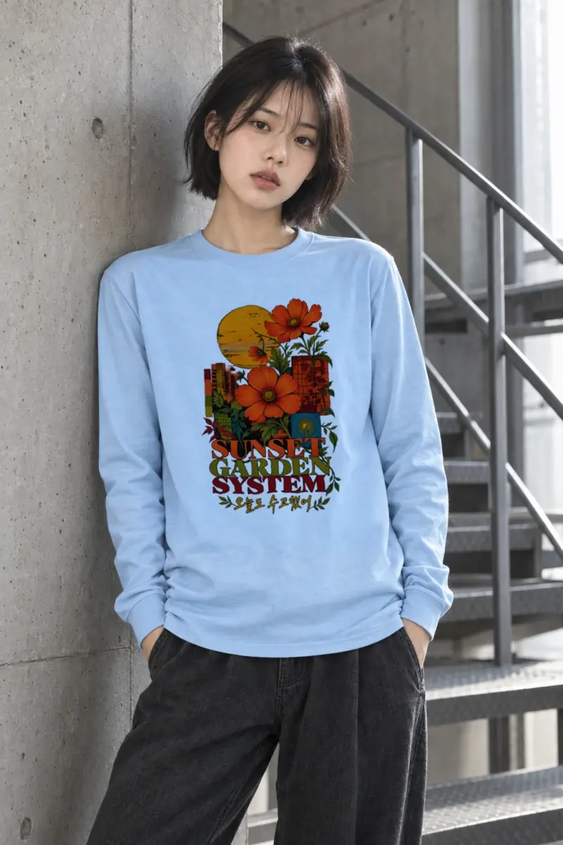 "Sunset Garden System" Unisex Longsleeve T-shirt