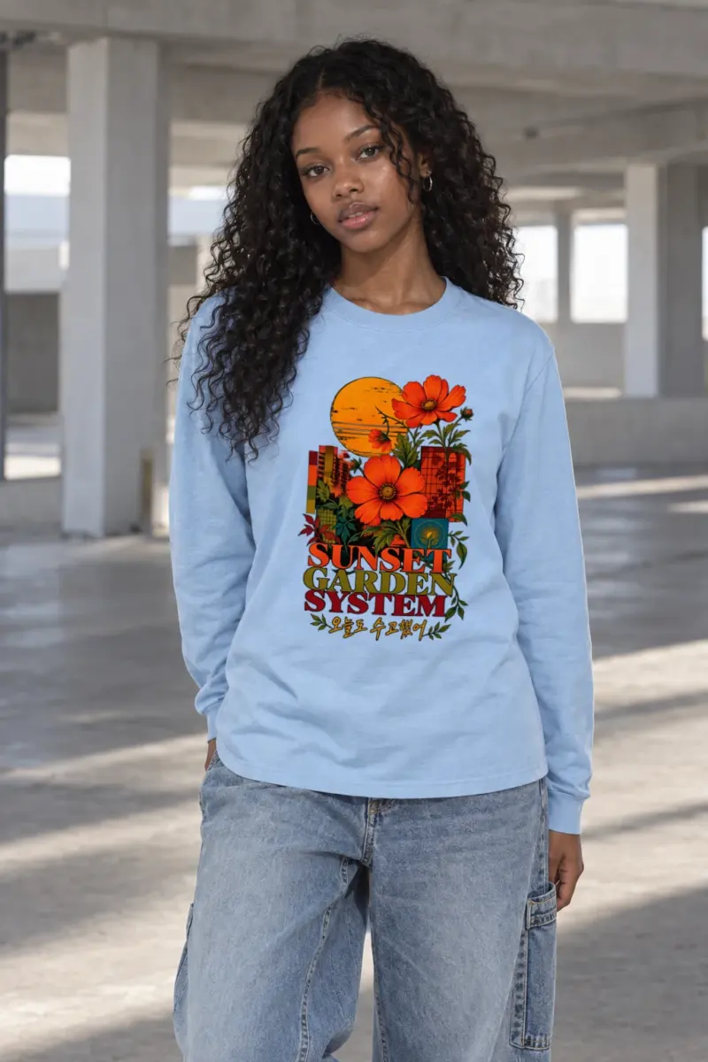 "Sunset Garden System" Unisex Longsleeve T-shirt