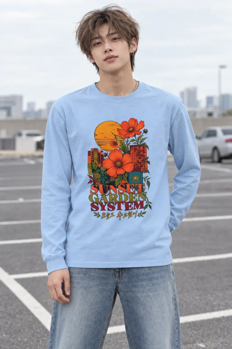 "Sunset Garden System" Unisex Longsleeve T-shirt