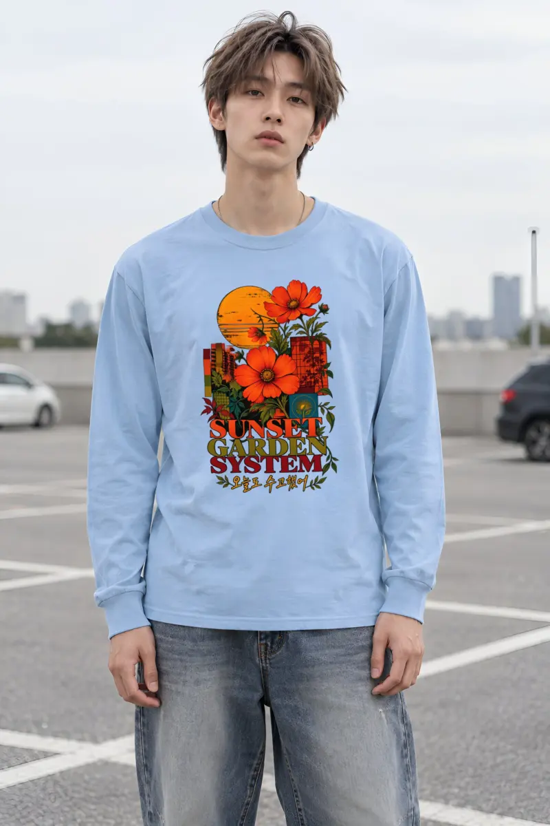 "Sunset Garden System" Unisex Longsleeve T-shirt