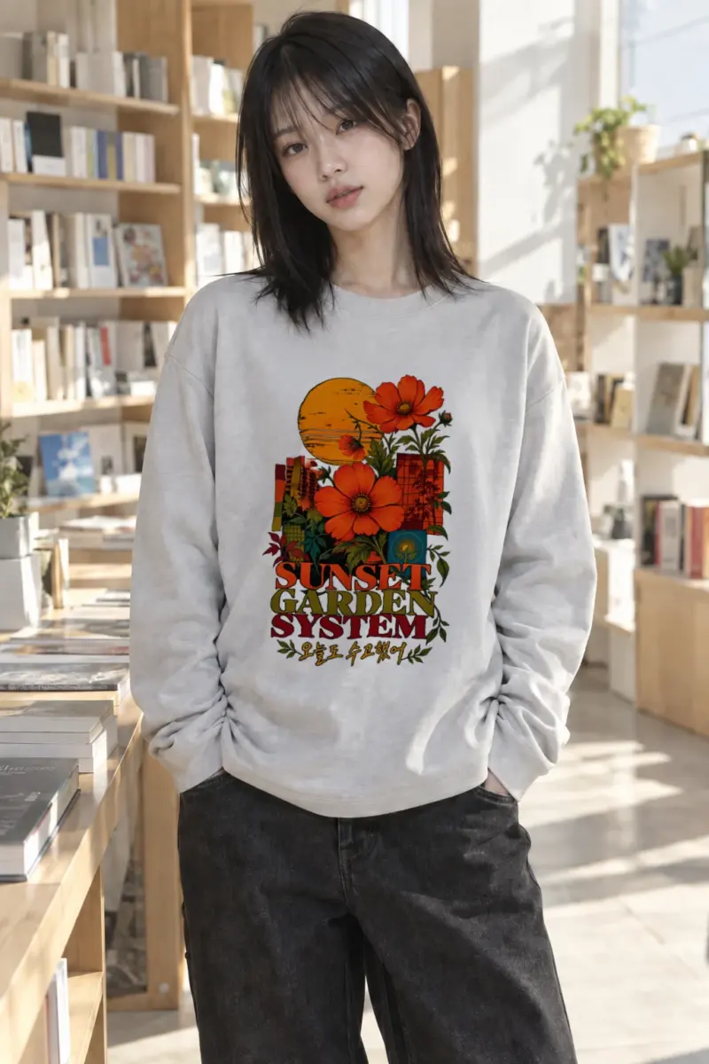 "Sunset Garden System" Unisex Longsleeve T-shirt | Gildan 2400