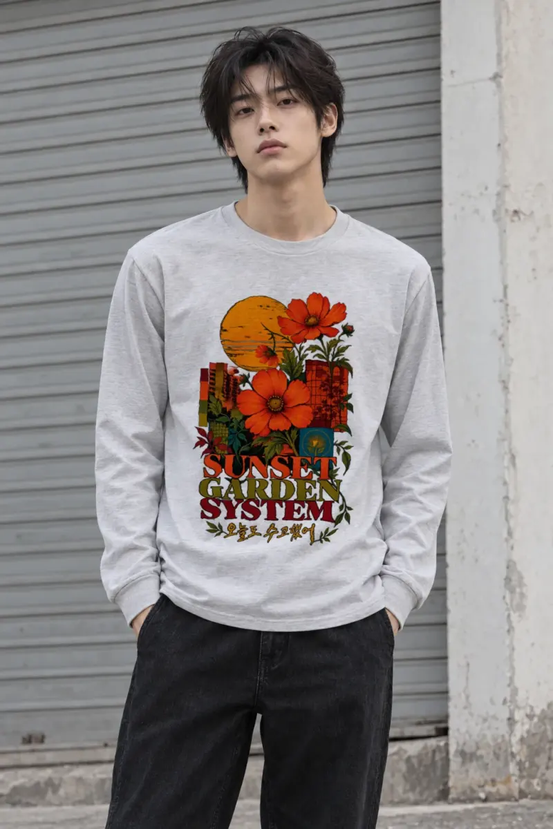 "Sunset Garden System" Unisex Longsleeve T-shirt
