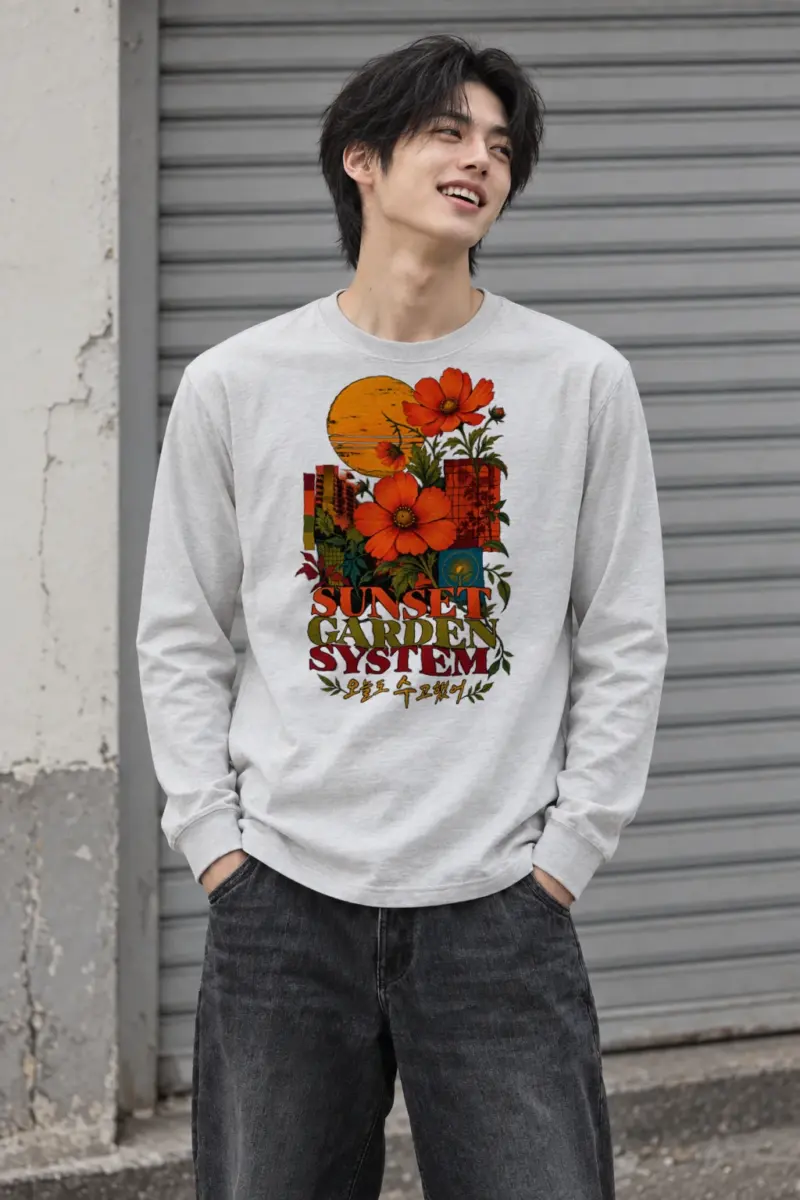 "Sunset Garden System" Unisex Longsleeve T-shirt