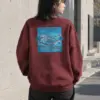 "Sunset Shores" Heavy Blend Unisex Crewneck Sweatshirt | Gildan 18000