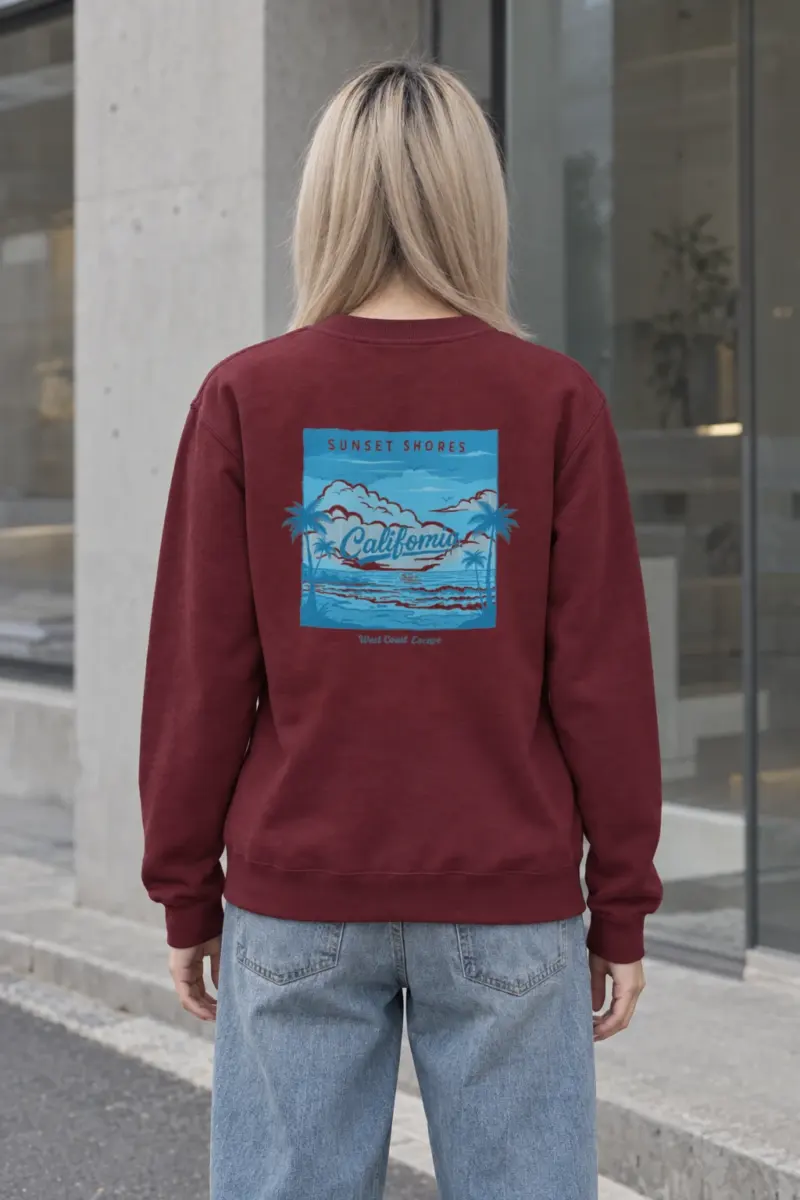 "Sunset Shores" Heavy Blend Unisex Crewneck Sweatshirt