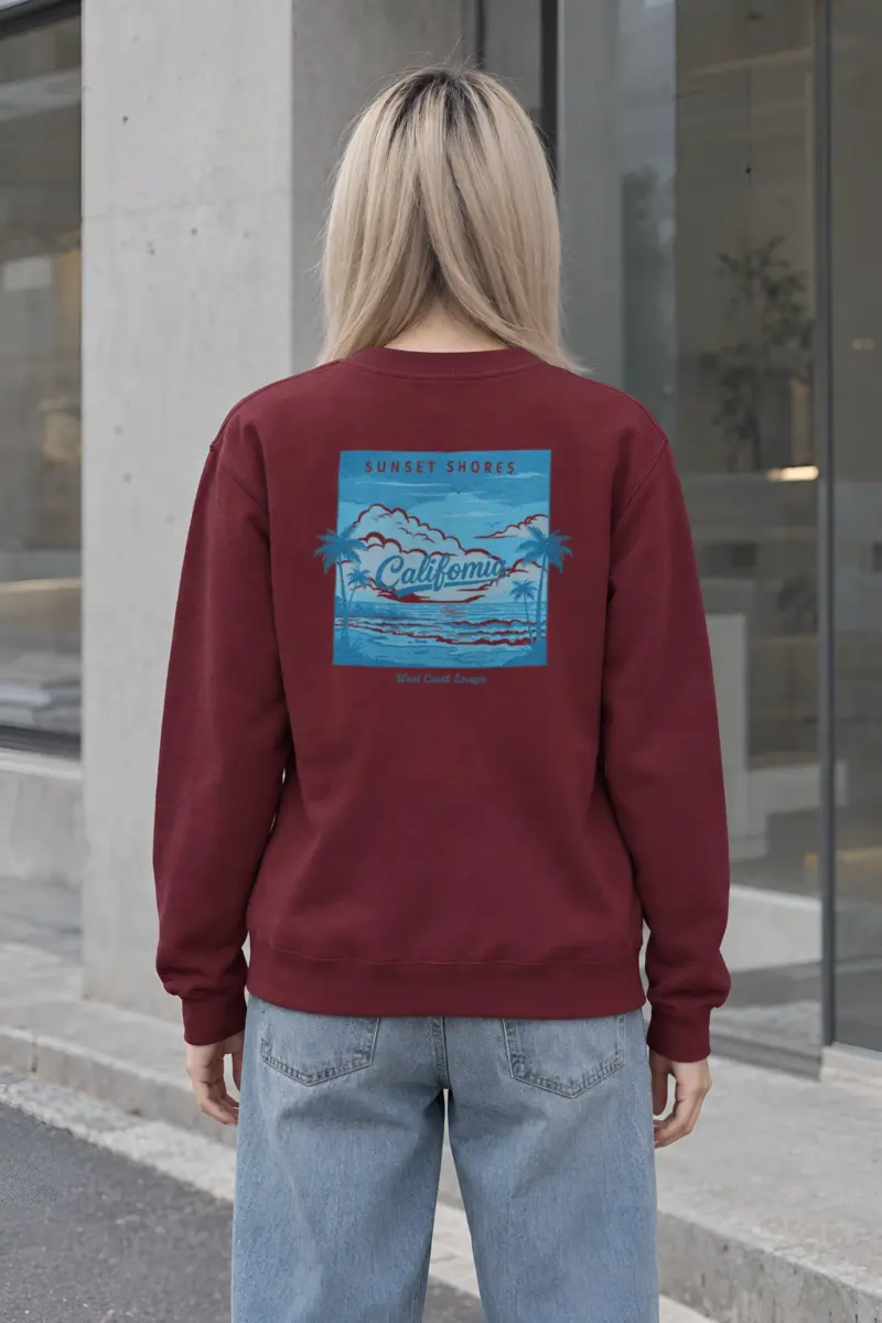 "Sunset Shores" Heavy Blend Unisex Crewneck Sweatshirt