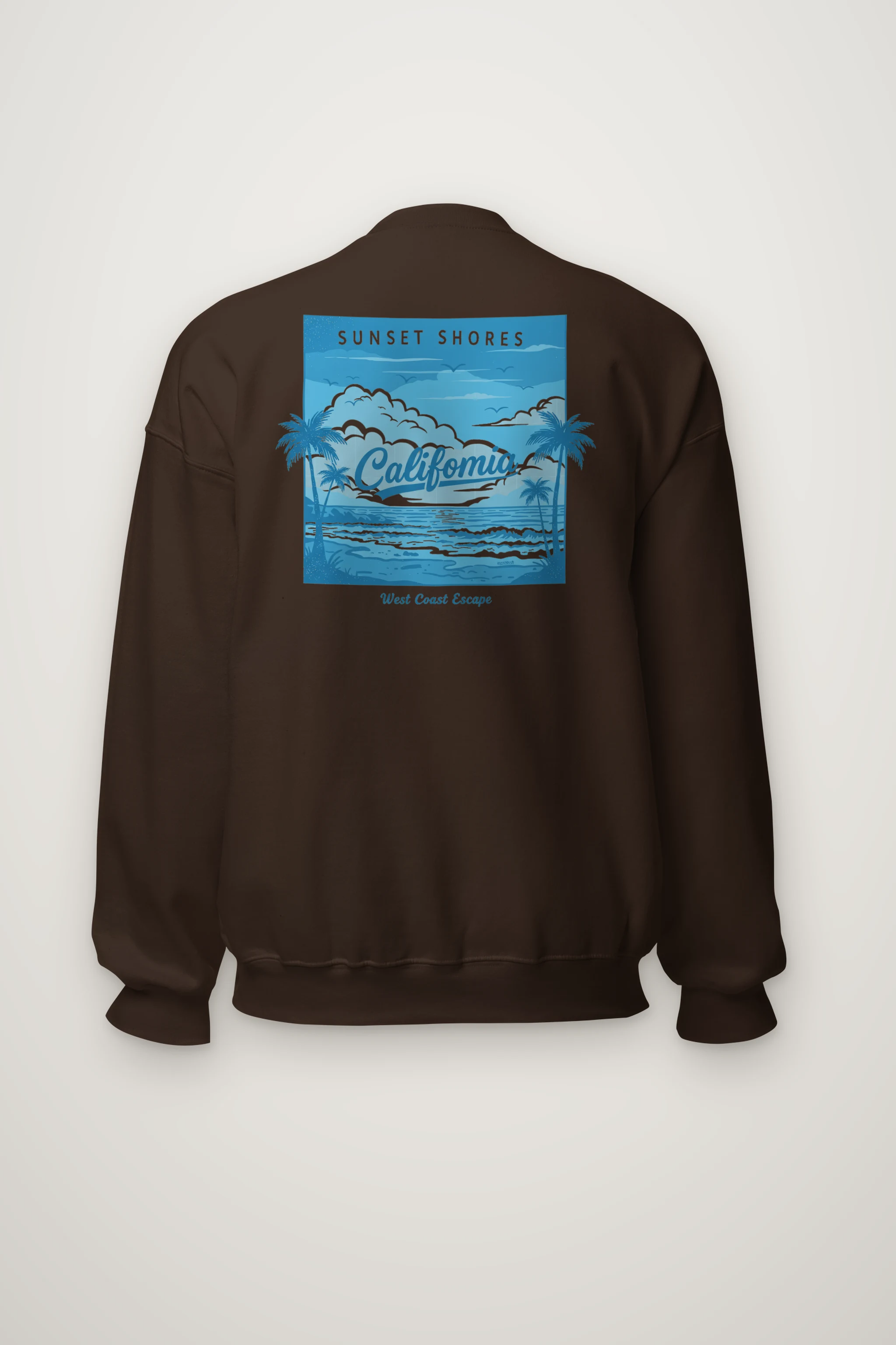 "Sunset Shores" Heavy Blend Unisex Crewneck Sweatshirt