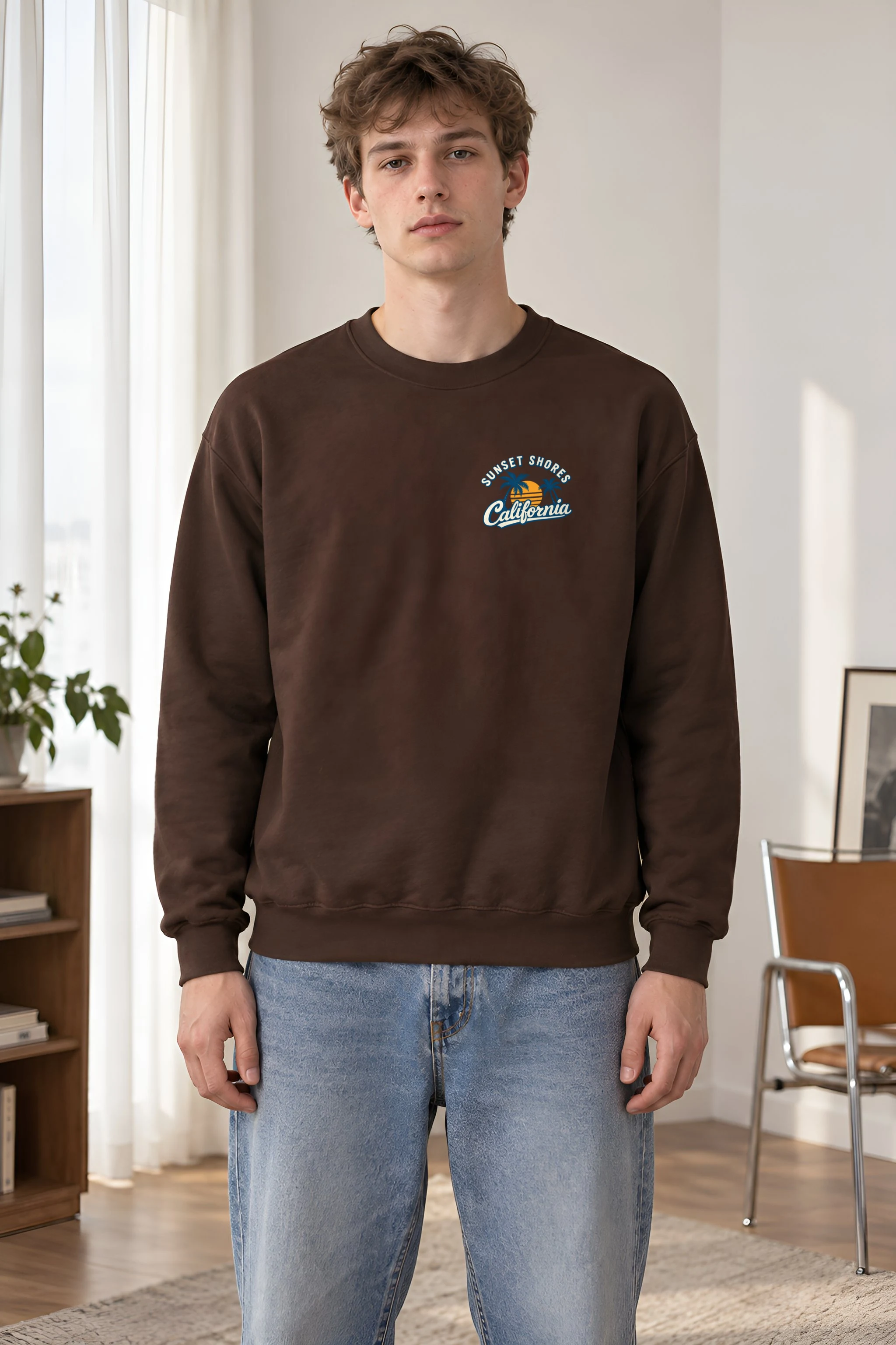 "Sunset Shores" 1 Crewneck Sweatshirt