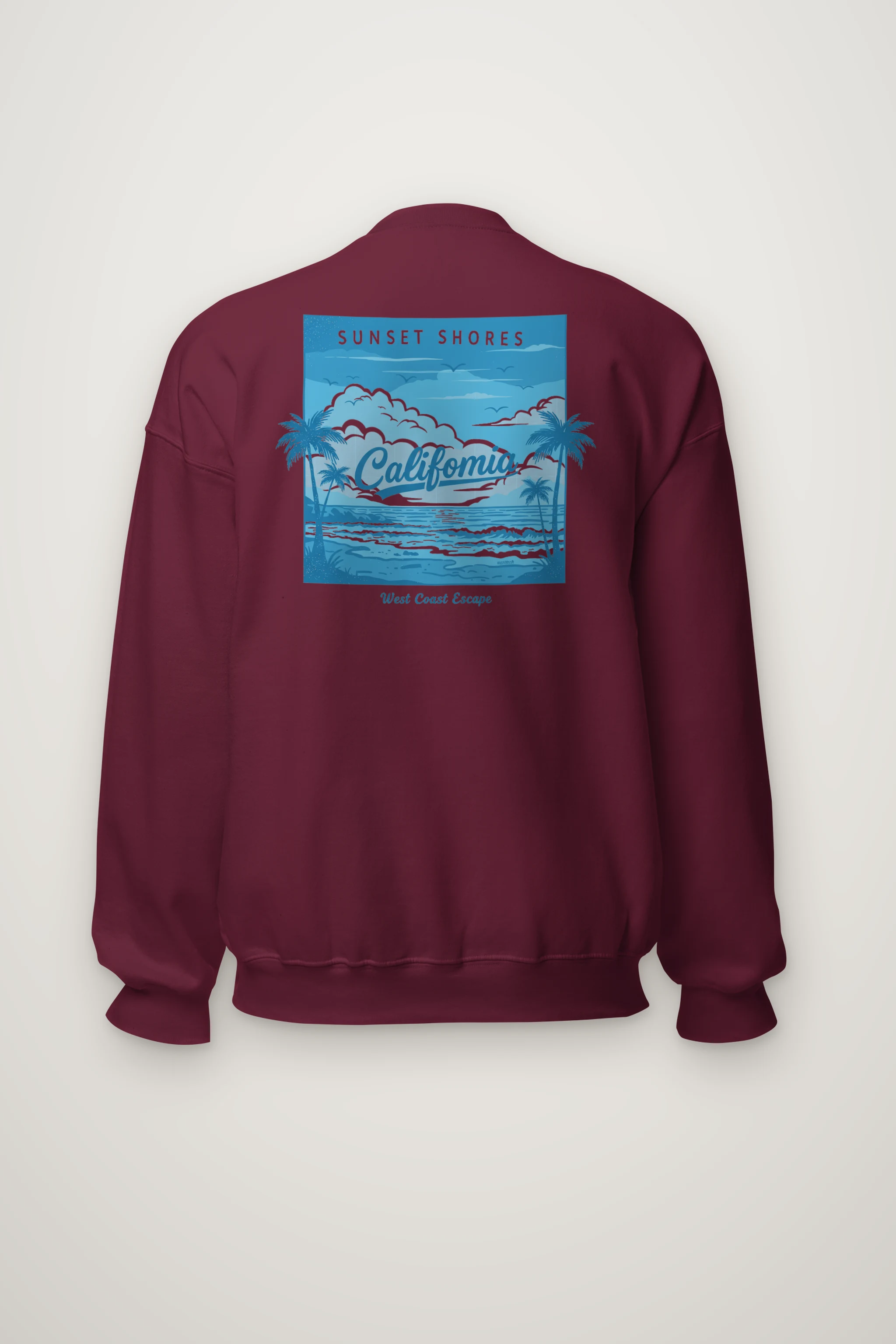 "Sunset Shores" Heavy Blend Unisex Crewneck Sweatshirt