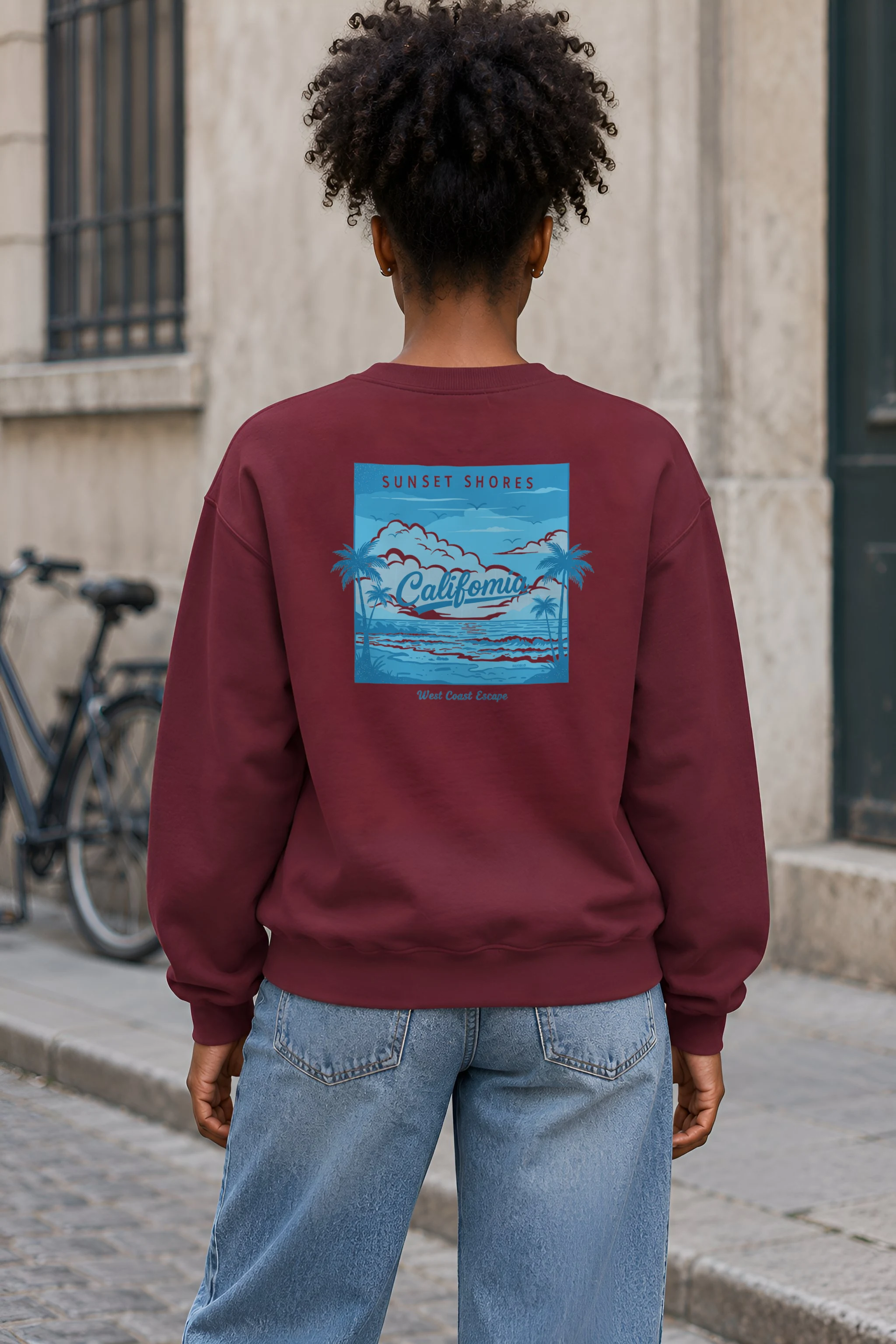 "Sunset Shores" 1 Crewneck Sweatshirt