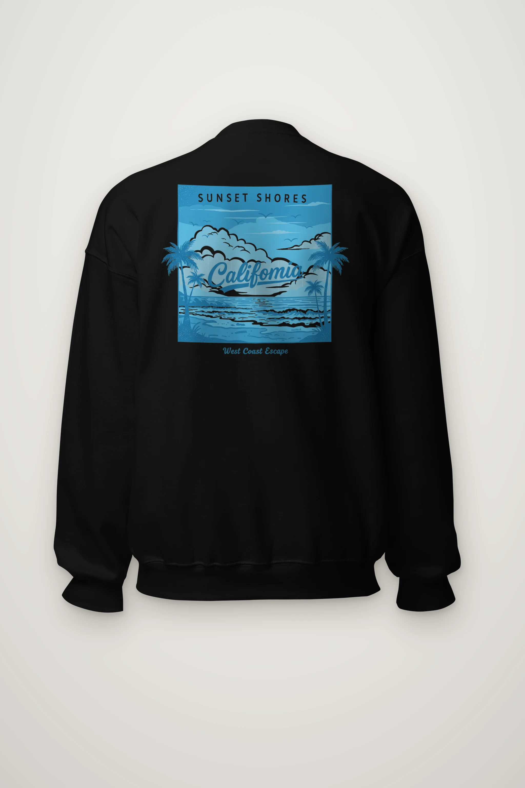 "Sunset Shores" Heavy Blend Unisex Crewneck Sweatshirt