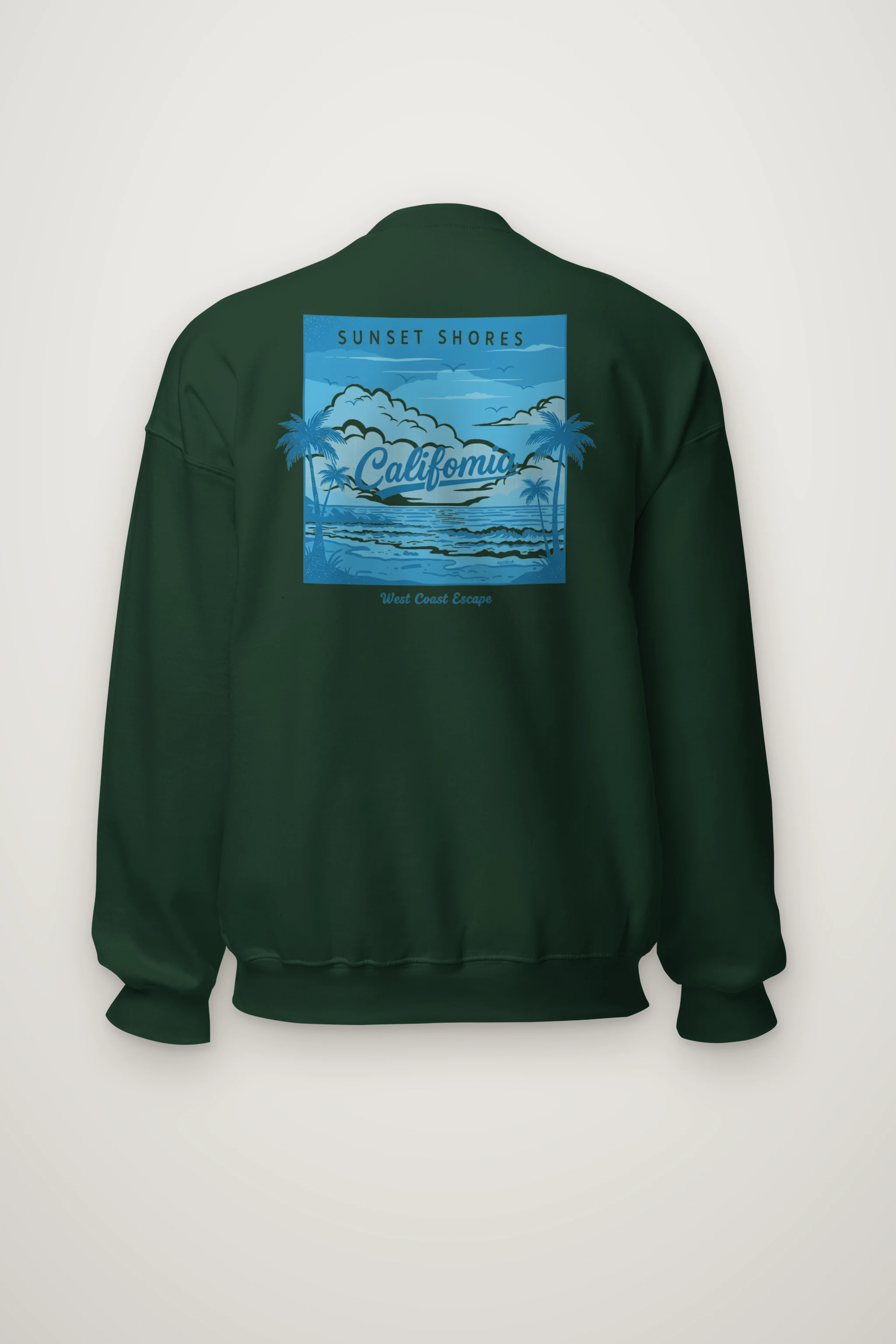 "Sunset Shores" Heavy Blend Unisex Crewneck Sweatshirt