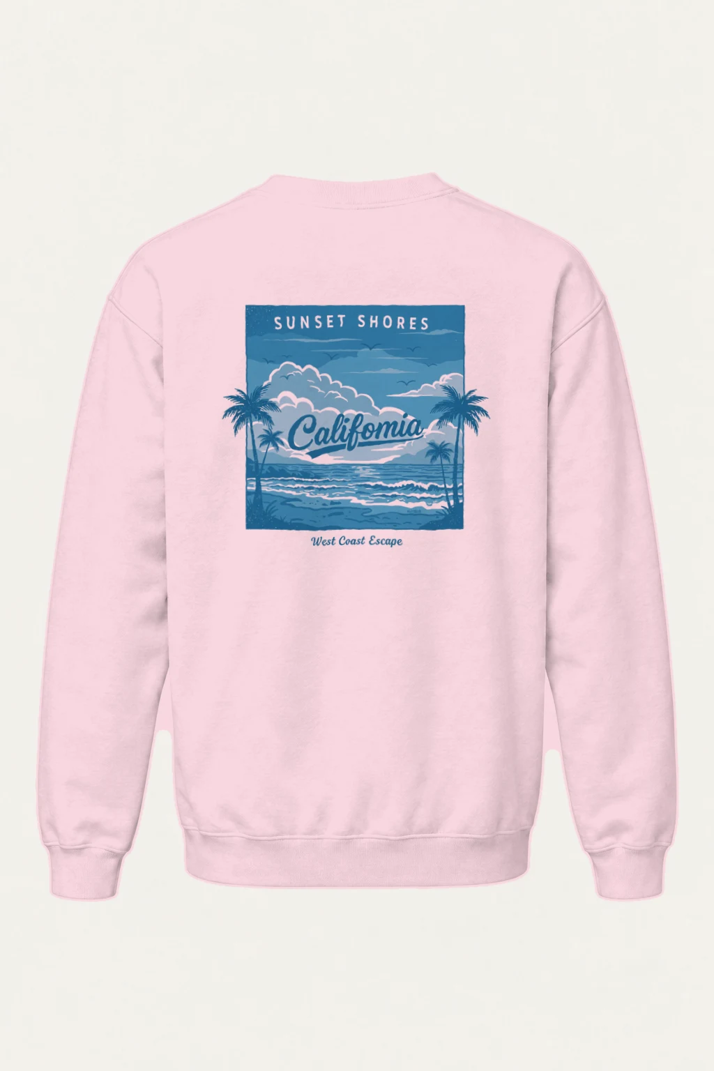 "Sunset Shores" Heavy Blend Unisex Crewneck Sweatshirt | Gildan 18000