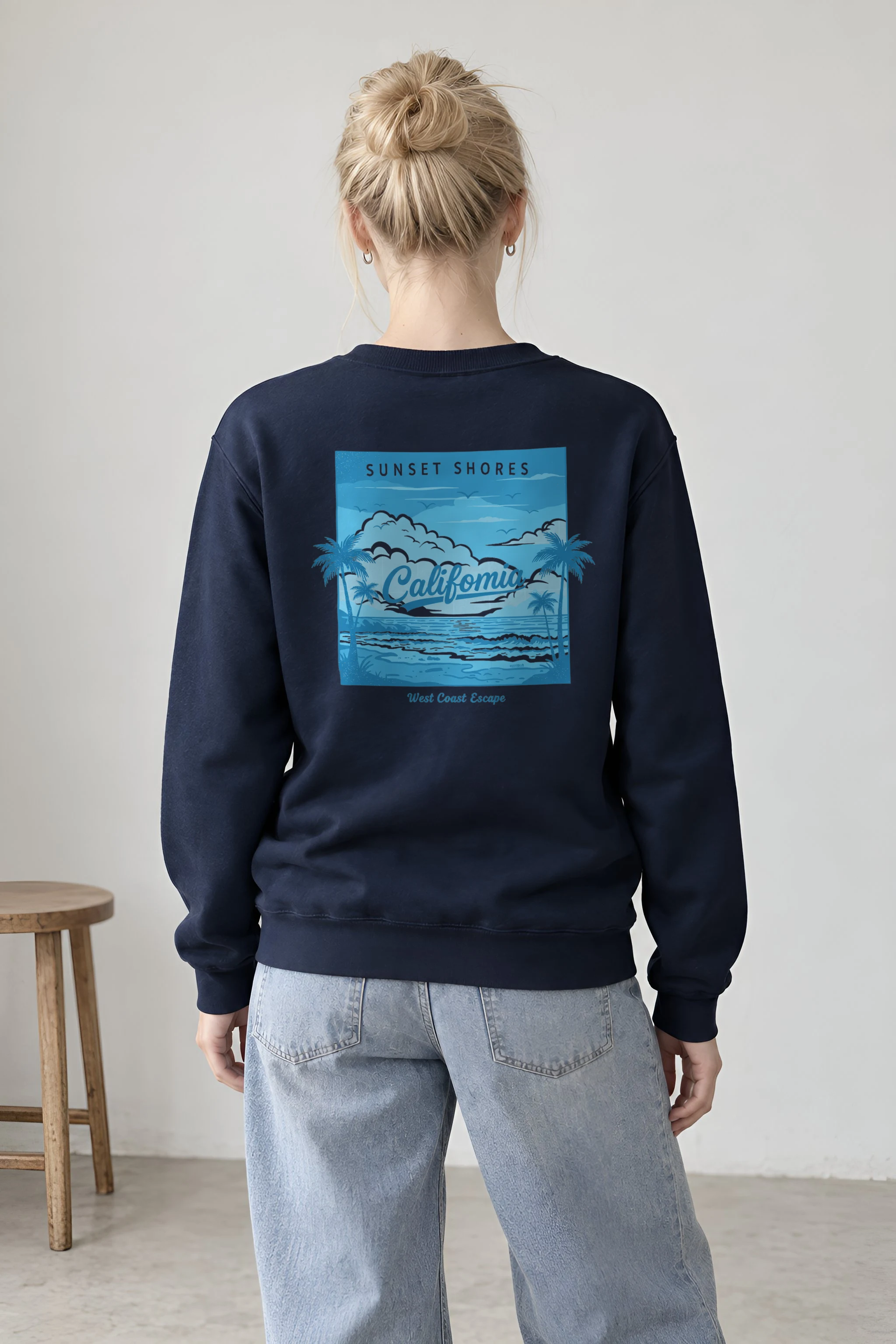 "Sunset Shores" 1 Crewneck Sweatshirt
