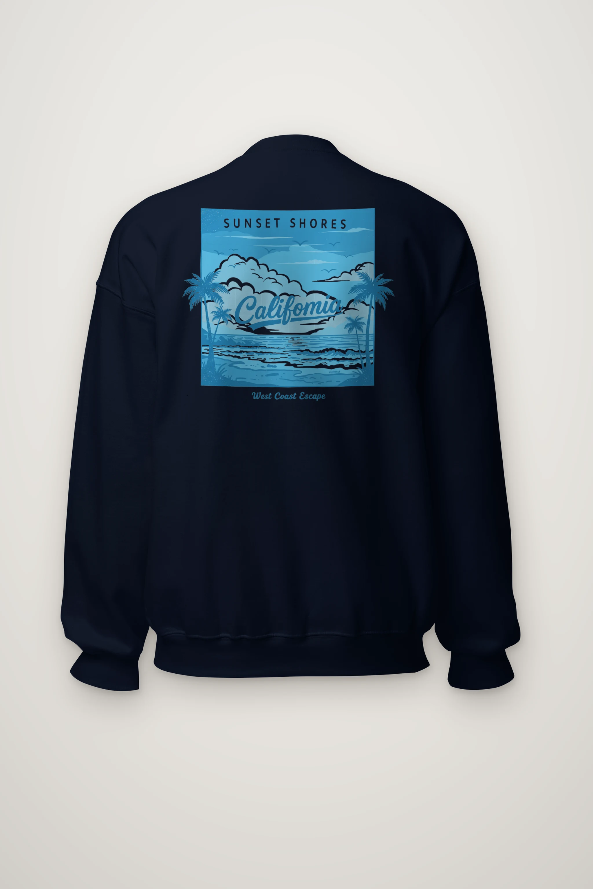 "Sunset Shores" Heavy Blend Unisex Crewneck Sweatshirt
