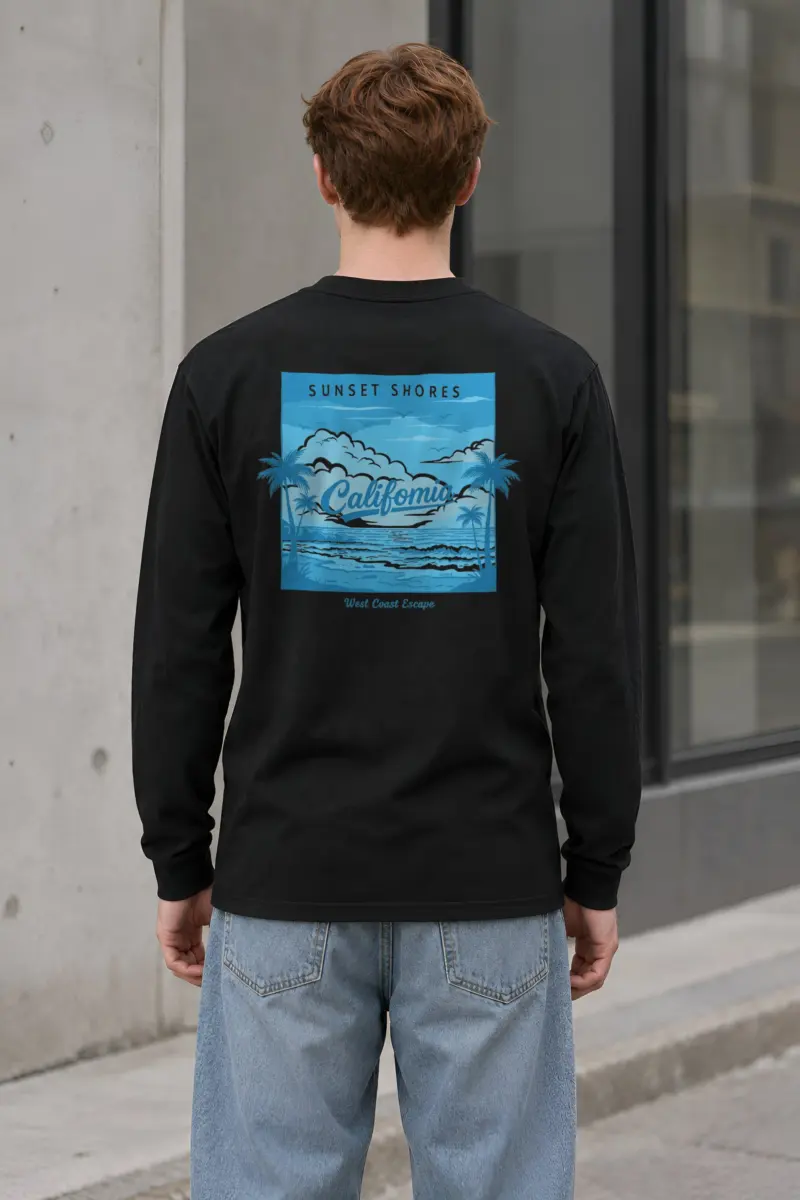 "Sunset Shores" Unisex Longsleeve T-shirt