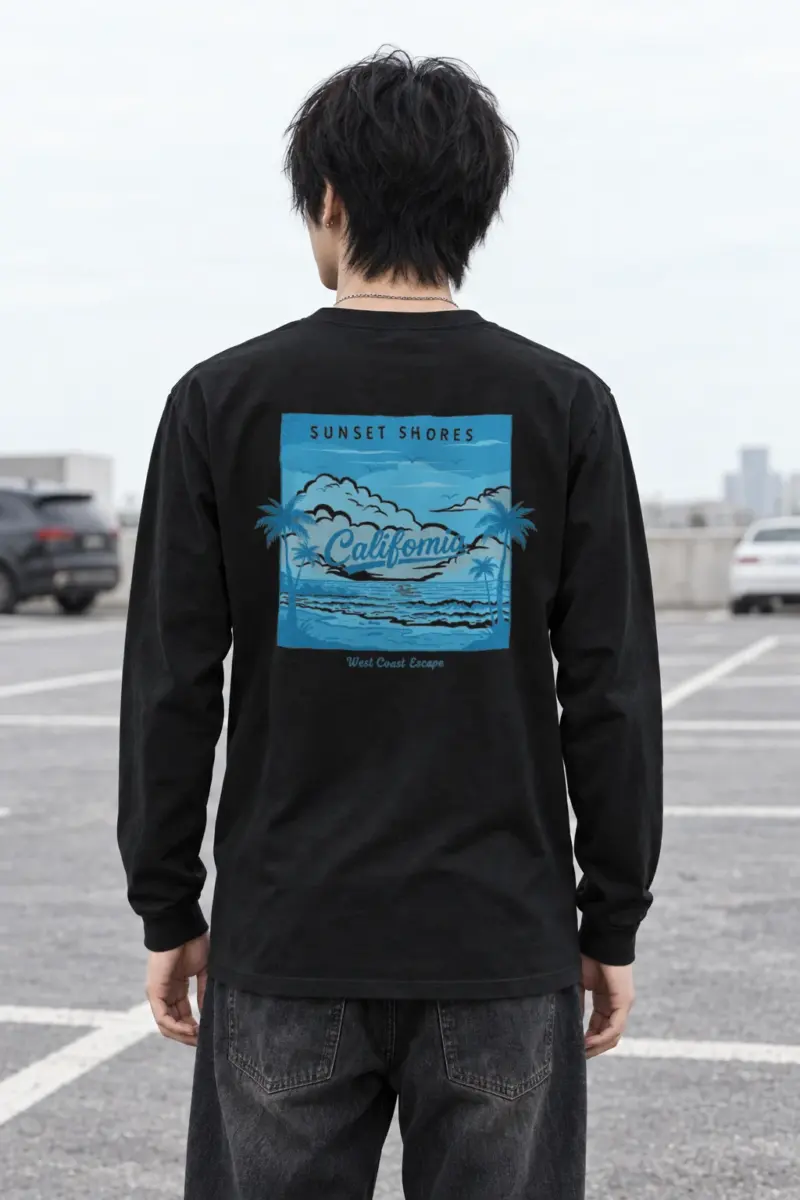 "Sunset Shores" Unisex Longsleeve T-shirt