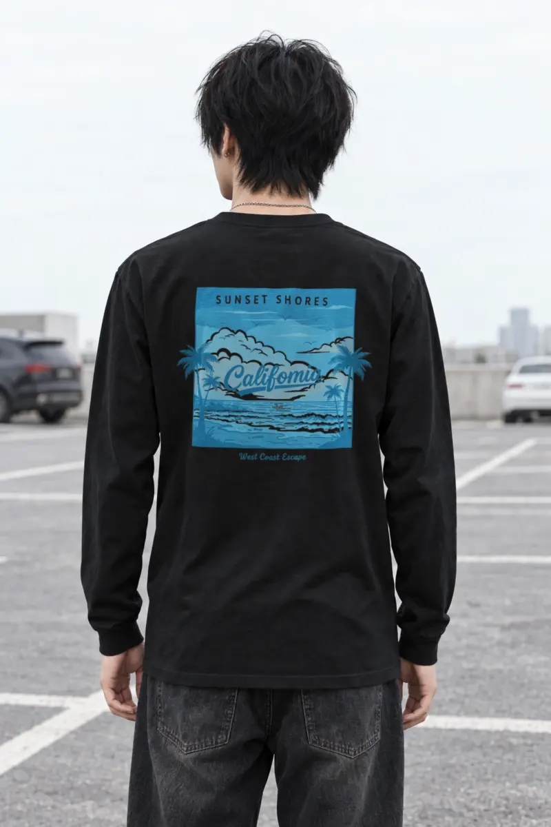 "Sunset Shores" Unisex Longsleeve T-shirt